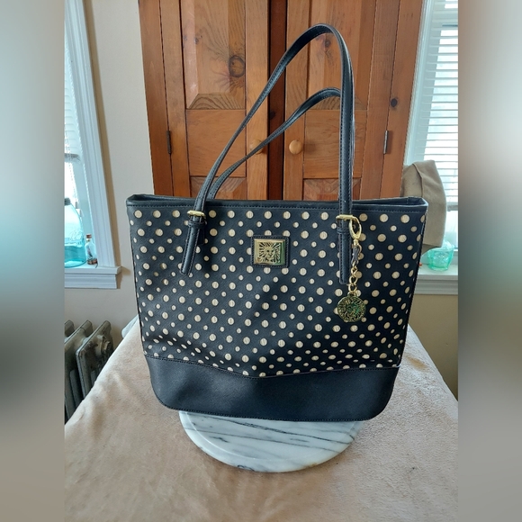 Handbags - Anne Klein Polka Dots